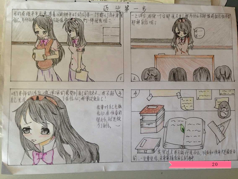 【商业学校】心理健康四格漫画创作评比第二波